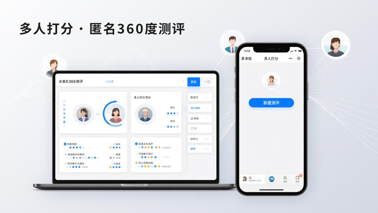 怎样用多人打分小程序做匿名360度测评？支持自动汇总Excel报表的操作教程