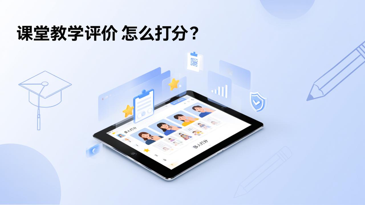 课堂教学评价怎么打分？学生匿名评教操作步骤详解，支持自定义指标的多人打分工具