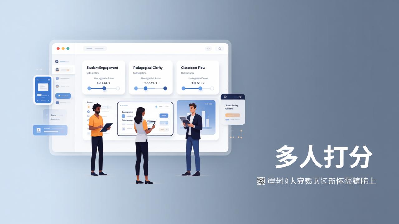 教师赛课评分表怎么设计更公平？用【多人打分】自定义指标+实时多人在线打分实操教程
