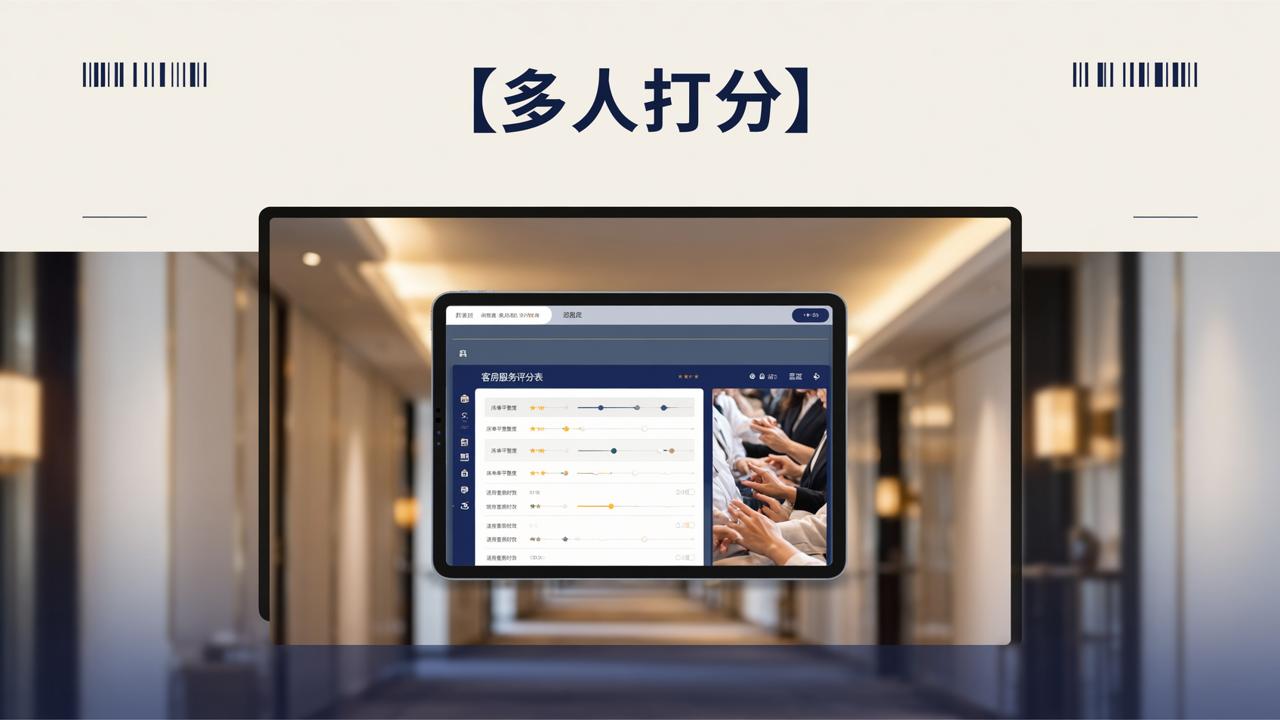 酒店客房服务评分表怎么设计？用【多人打分】自定义指标+多人匿名打分+实时导出结果